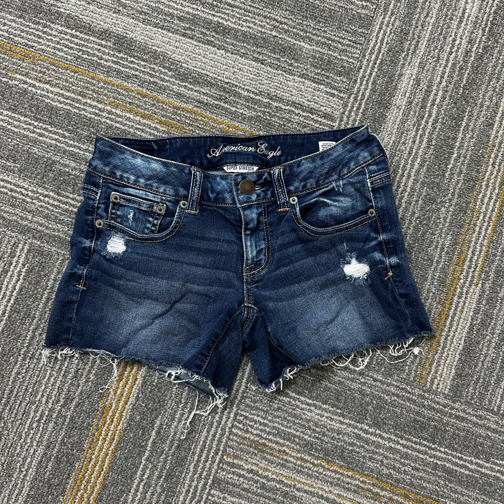 American Eagle Outfitters Dark Blue Jean Shorts